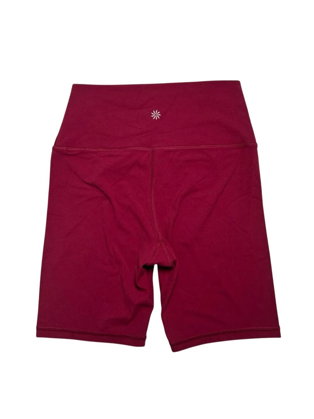 Athleta Transcend High Rise 7" Bike Shorts Berry Rose Pink Yoga Tights Size S